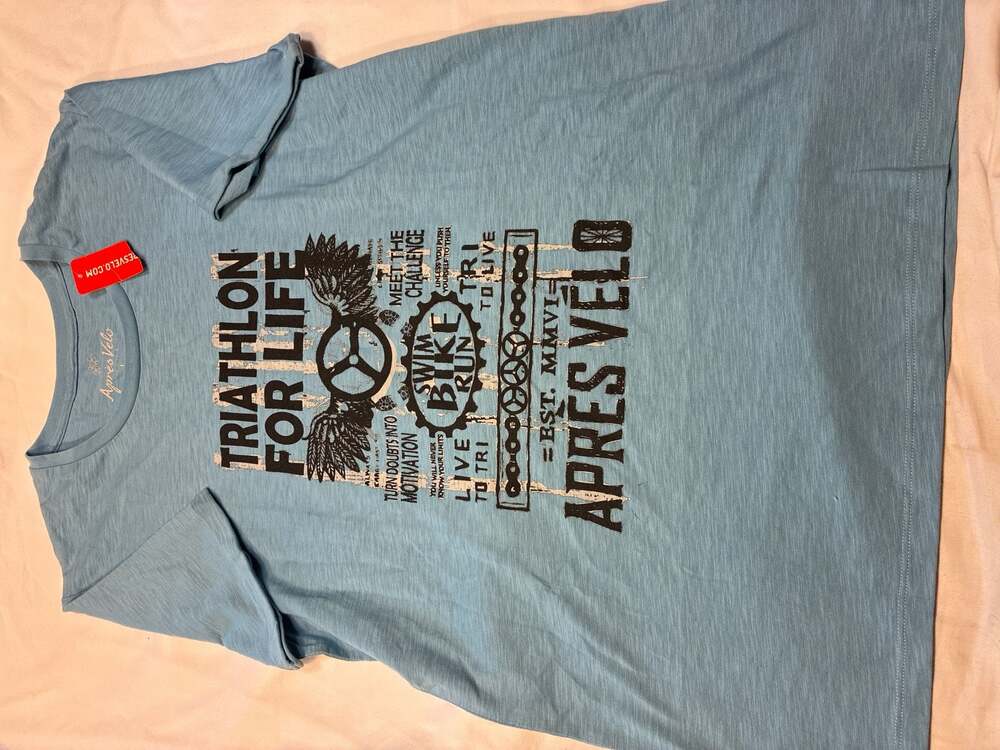 Après Vélo Triathlon For Life Graphic T-Shirt - Blue L